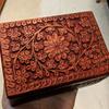 15.24 Cm Hand Carved Wooden Jewellery Box, Gift for Girlfriend, Gift for Wife, Bridesmaid Gift, Gift for Her, Jewellery Box, Make-up Box, Women Gifts
