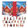 Plush Ornament Christmas Advent Calendar 2026 Festive Plush Doll Pendant 24 Day Countdown Calendar Holiday Party Decoration Gift