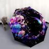 1pc Skull Roses Butterfly Fantasy Artwork Umbrella with Plastic Handle,Suitable for All Seasons Home Travel Outdoor UmbrellaDD1490