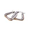 Elite Polished Hoop Earrings: Light Luxury Circular Studs for a Sophisticated Look