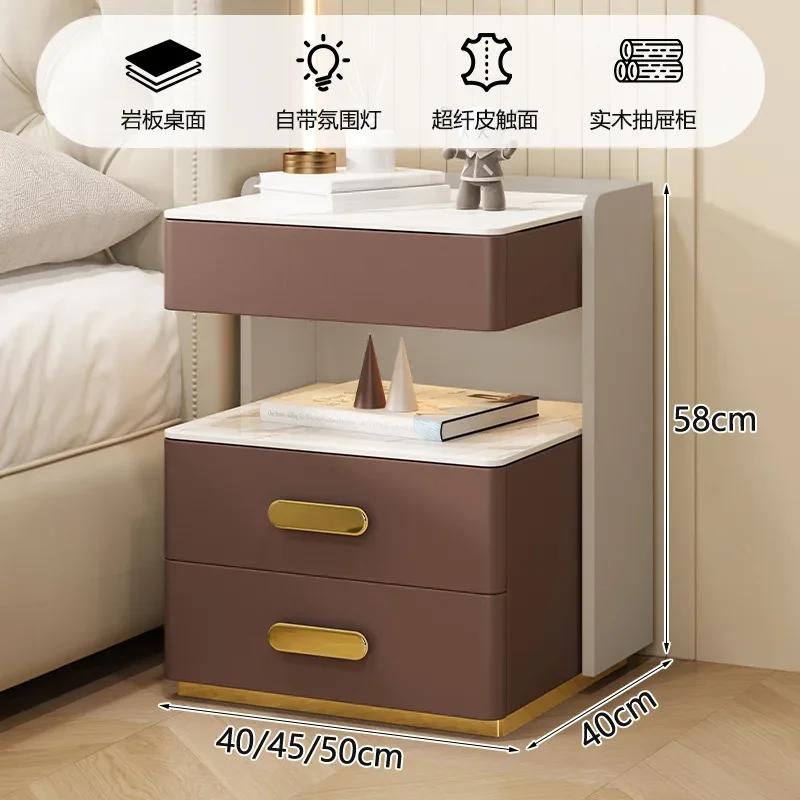 W2557 Side Table Headboard Bedside Bedroom Storage Cabinet White Dresser Coffee Tables Living Mesas Desk Muebles Drawer Book