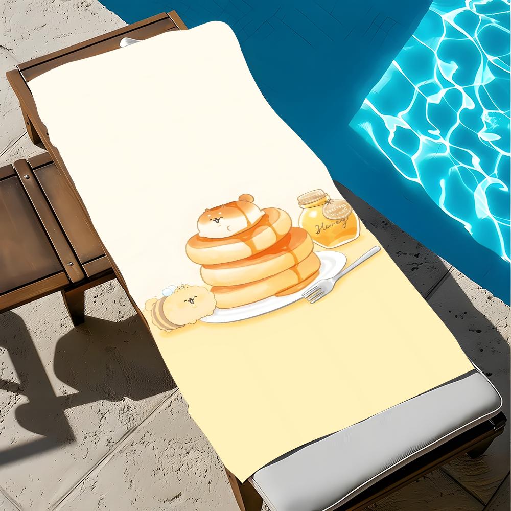 Art Bread Cute Towel Towel Soft Pool Gift For Travel Gym Shower Cool Camping Quick Dry Sports  Large Beach Towel