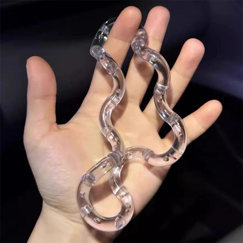 Deformable Rope Fidget Toy - Rainbow Anti-Stress Deformation Rope For Anxiety Relief, Portable Sensory Fidget For All Ages