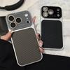 Luxury Plating Diamond Texture Shockproof Phone Case for iPhone 17 16 15 14 13 Pro Max Crystal Large Camera Glass Bumper Cover