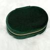 Mini Fashion Oval-shaped Jewelry Organizer Portable Travel Ladies Jewelry Box Jewelry Box for Rings, Pendants, Earrings,