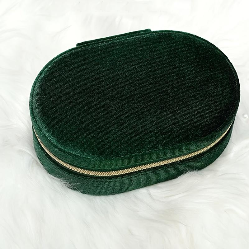 Mini Fashion Oval-shaped Jewelry Organizer Portable Travel Ladies Jewelry Box Jewelry Box for Rings, Pendants, Earrings,