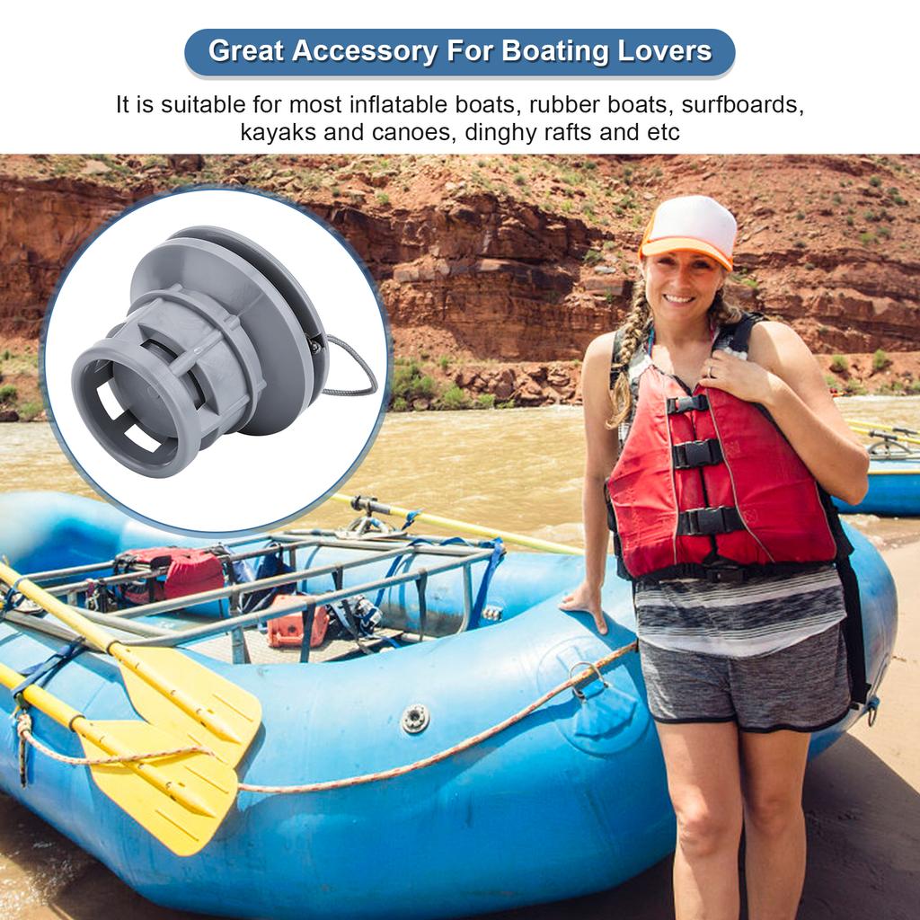Boat Air Valve Canoe Valve Replacement PVC Boat Valve PVC Air Gas Valve  Replacement for Inflatable Boat Dinghy Kayak Canoe