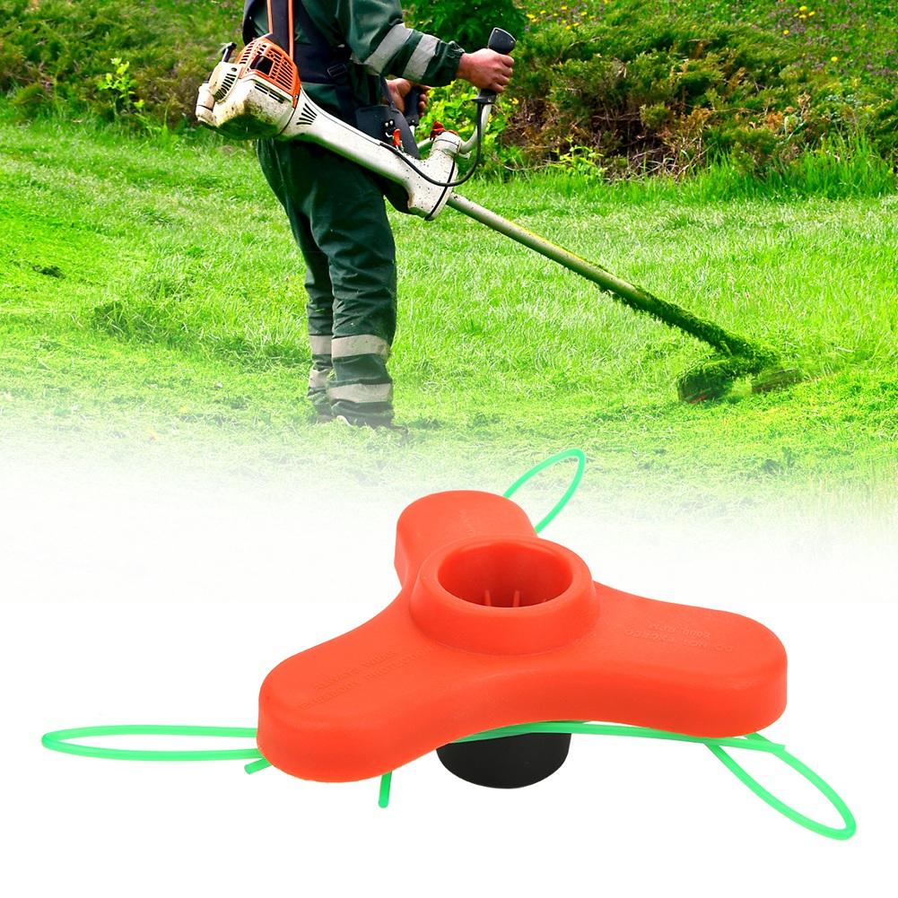 

Нейлоновая головка триммера для травы, сменная, с 3 лесками, садовые инструменты, запчасти для газонокосилки