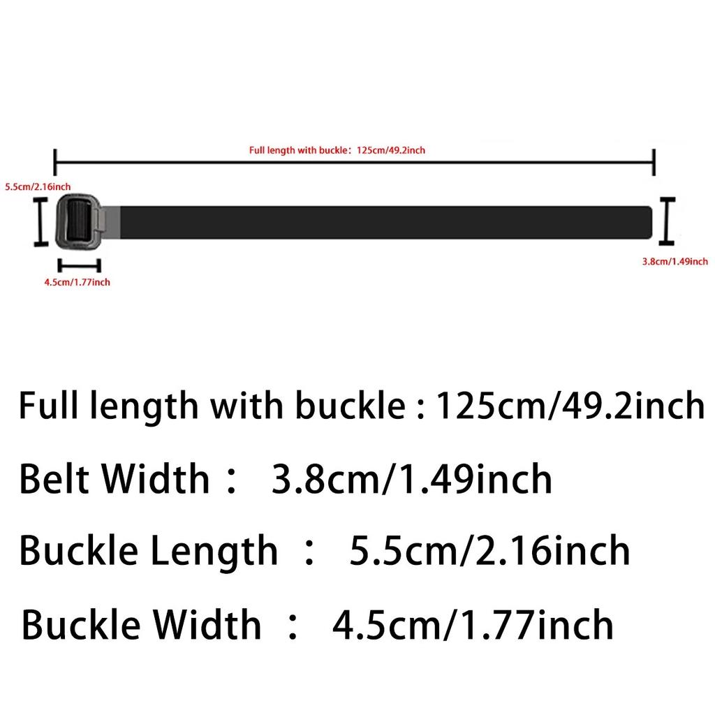 Men's Belt Imitation Nylon Tactical Belt Casual Versatile Metal Buckle Belt Outdoor Sports Canvas Belt Paired With Jeans Belt