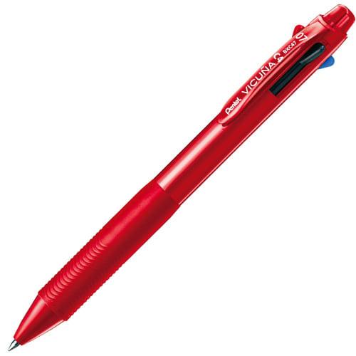 

Pentel 4-color ballpoint pen Vicuna 0.7mm BXC47B Red