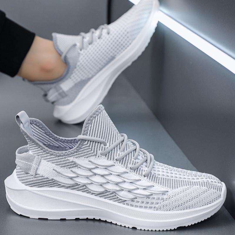 Flyweave Breathable Casual Shoes Men's Mesh Lightweight Sports Shoes Running All-match Men's Shoes