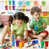 Colorful Rainbow Bear Counting Math Toy Set For Early Education
