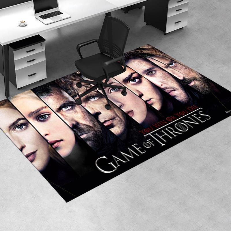 

Game of Thrones: Epic Fantasy Adventure Poster Print Office Mat Home Decor Office Desk Chair Rugs Chair Carpet for office Chair Mat Gift For 60cm by 90cm