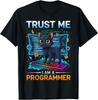 Vertrau mir, ich bin ein Programmierer Computer Büro Lustiges Katzen-Grafik-T-Shirt
