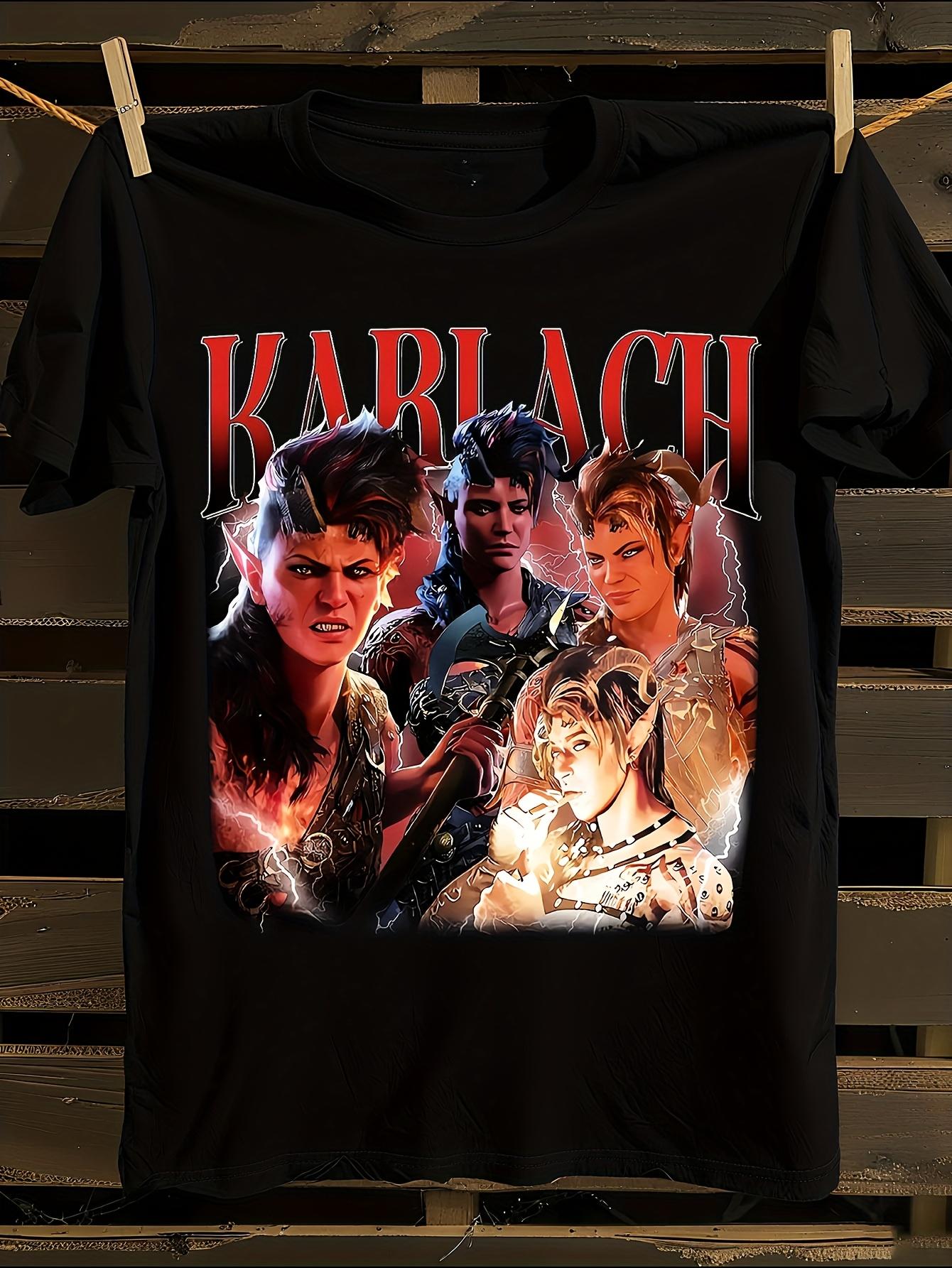 Karlach Baldur S Gate 3 Vintage Graphic T-shirt M