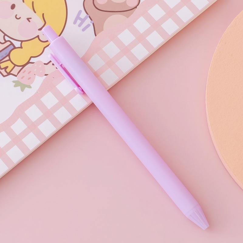 35 Pcs Cute Retractable Ballpoint Pen, 0.5mm, Quick Dry Black Ink Neutral Pen, Aesthetic Pens for Journaling Fine Tip Pens