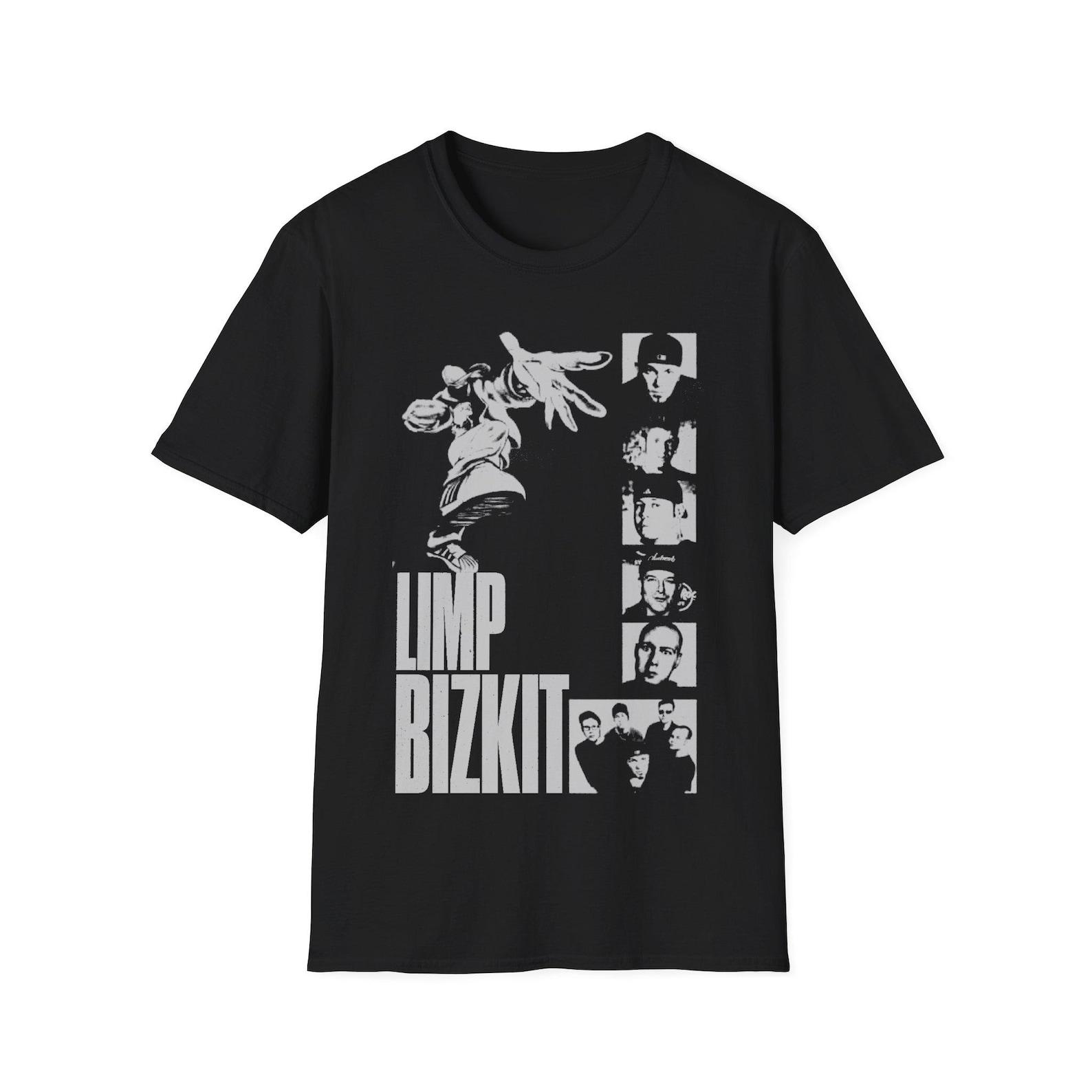 Limp Bizkit Vintage Shirt, Metal Rock Band Tee, Distressed Graphic T shirt,90s Y2K Grunge Punk Gothic Tour Merch,Alternative Rock Clothing 2XL