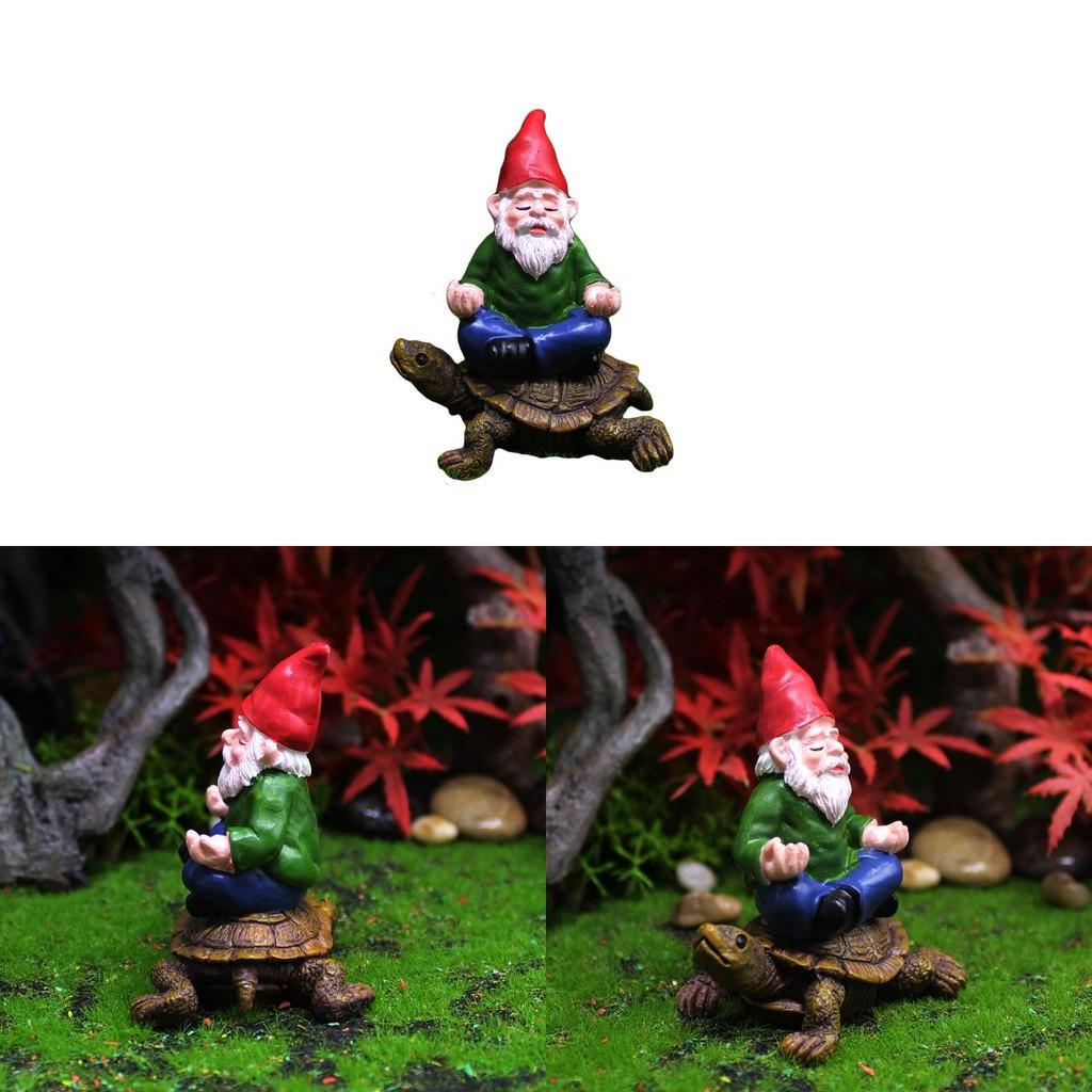 Garden Gnome Resin Sitting Zen Turtle Figurine For Home Decor And Giving Gift