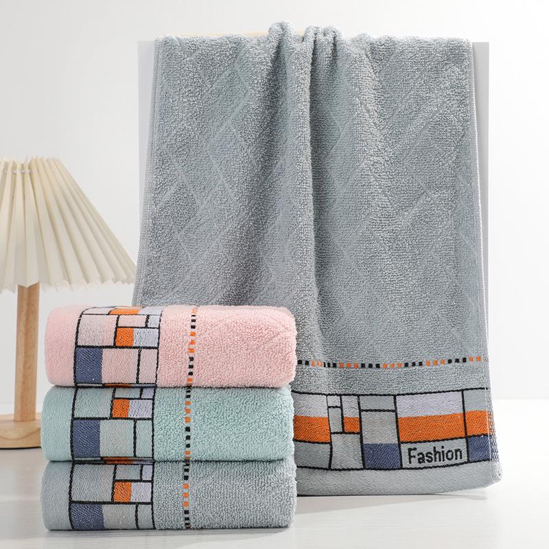 

Мягкое, впитывающее полосатое полотенце для лица - хлопковая смесь для домашнего использования One piece