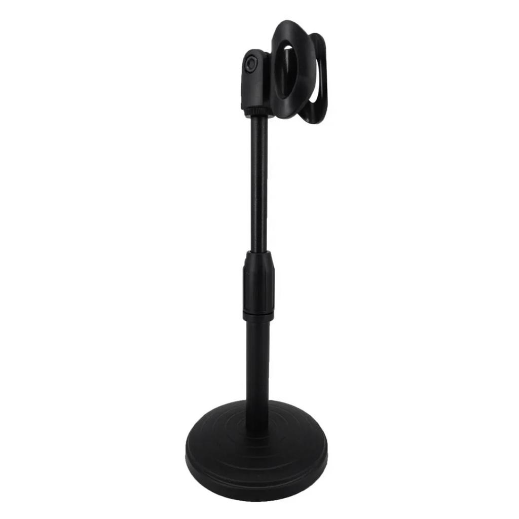 Adjustable Microphone Stand Universal Detachable Mic Holder Stand with Weighted Round Base for Desktop Live