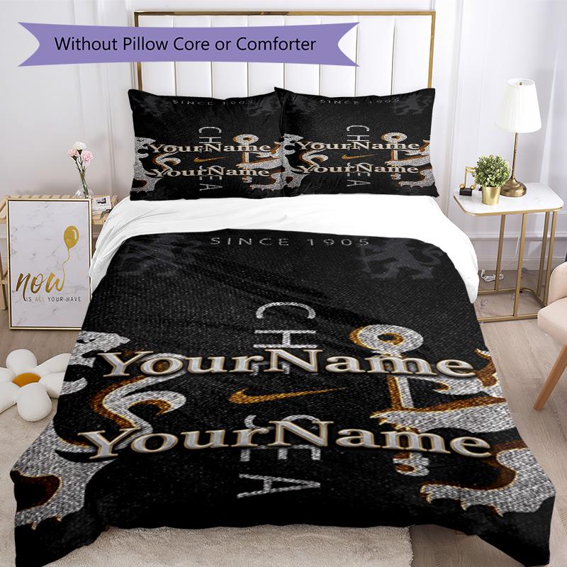 Chelsea Customize Your Name Bedding Set Breathable Duvet Cover with Pillowcases Home Decoration Birthday Gift