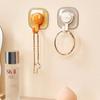 4Pcs/Pack Self Adhesive Bathroom Hooks Wall Mounted Towel Rack Coat Hanger  Key Cloth