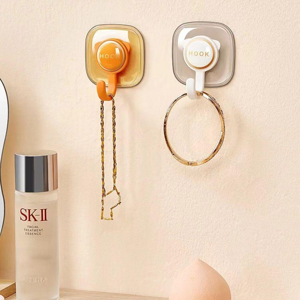 4Pcs/Pack Self Adhesive Bathroom Hooks Wall Mounted Towel Rack Coat Hanger  Key Cloth