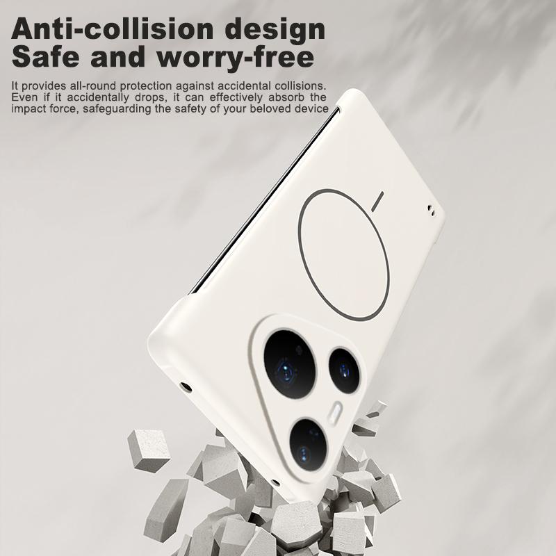 Ultra Thin PC Matte Frameless Case For Huawei Pura 80 70 Ultra P60 P50 P40 Mate 70 60 50 40 30 Pro Magnetic Shockproof Cover