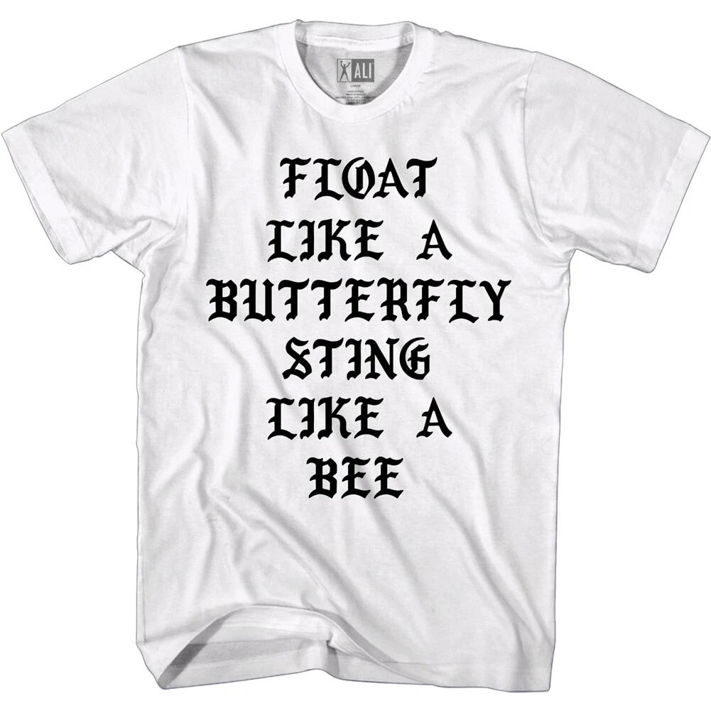 Muhammad Ali Float Like Butterfly Men s T Shirt Gothic Sting Like a Bee S
