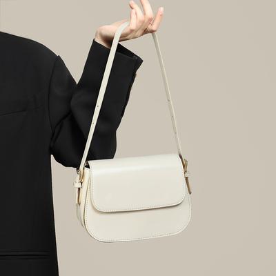 Neue Umhängetasche im Herbst- und Winterstil aus echtem Leder, High-End-Mode, vielseitige One-Shoulder-Tofu-Tasche für die Achsel