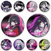 Cartoon Game Danganronpa Round Brooch Makoto Naegi Kyoko Kirigiri Junko Pins Anime Peripheral Badge Accessories Lapel Jewelry