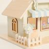 Children'S Wooden Doll Room Scene Ornament Night Light Play House Collage Villa Doll House Model Educational Toy