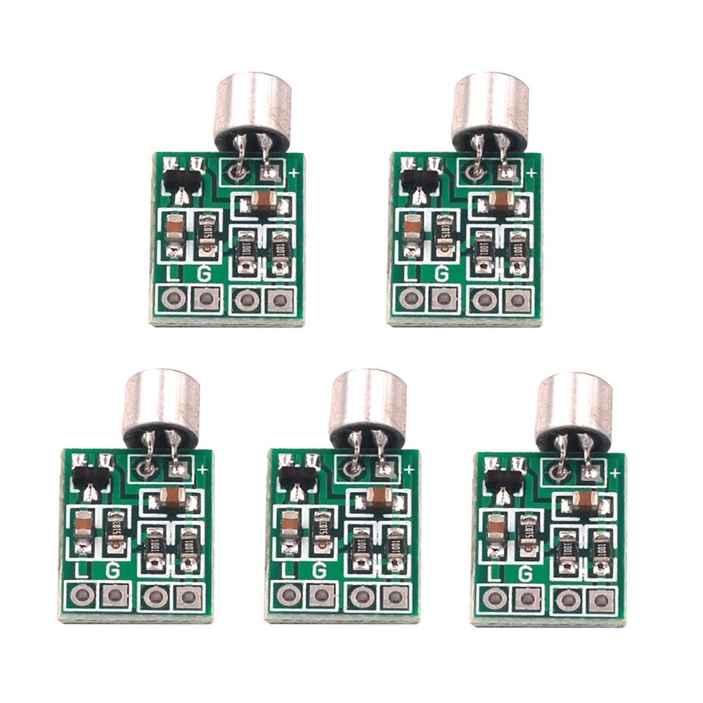 1/2/3/5/10pcs Mini Microphone Audio Amplifier Module Speaker Circuit Board DC 2.5-9V 14x12mm Mic Accessories