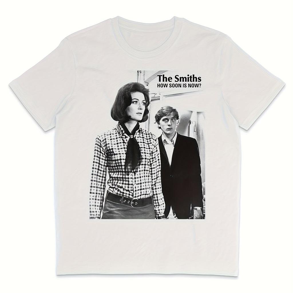 Summer UnisexS Vintage 1992 TShirt Featuring The Lyrics of The Smiths How Soon Is Now Official Band Graphic Tee Unisexs Tshirts