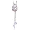 Catena per Maglione Tulipano Zircone Diamante Autunno Inverno Versatile Lunga Moda Collana Donna