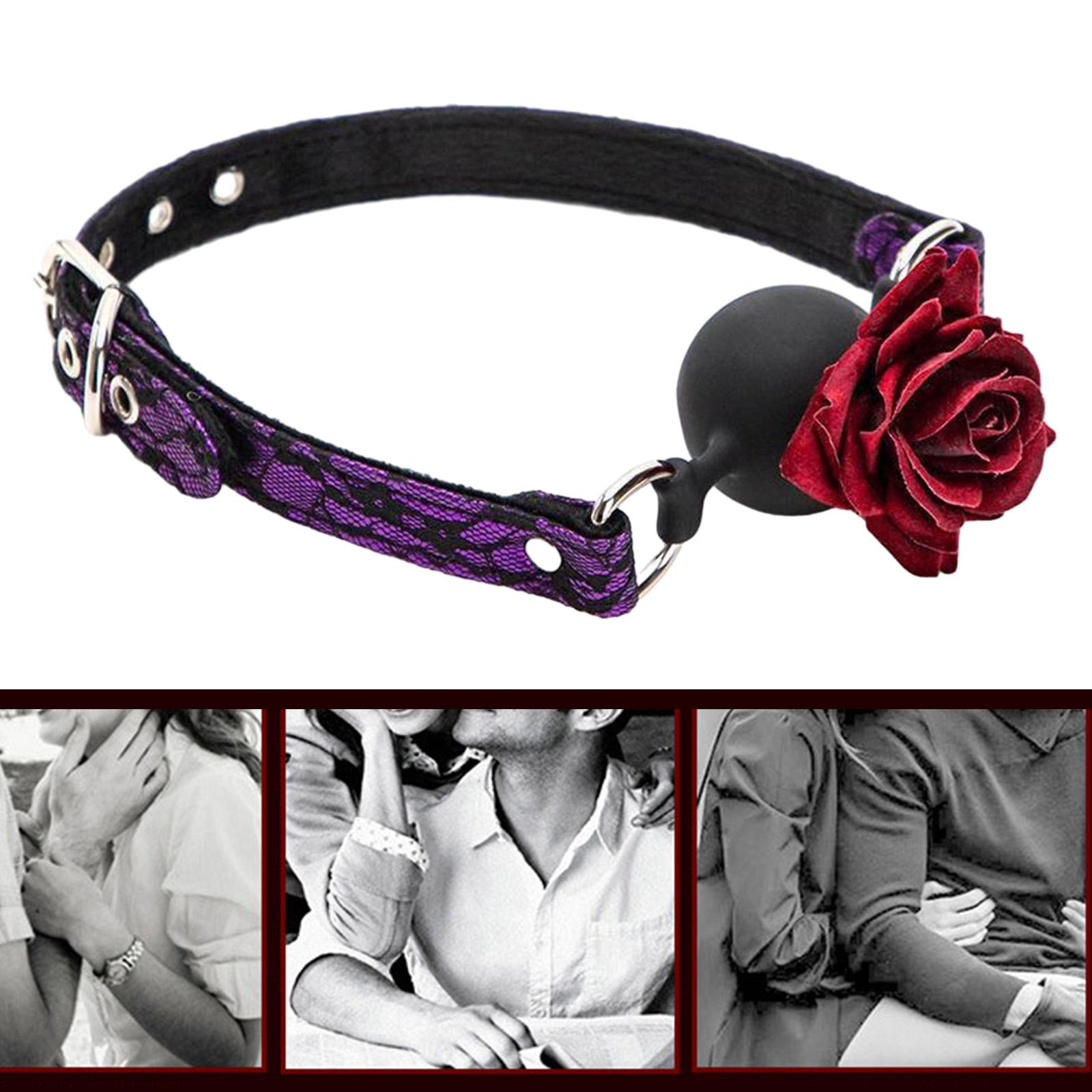 Шариковый кляп для рта Rose Mouth, дышащий, открытый кляп для рта, кляп для взрослых, ограничения для связывания, секс-игрушка BDSM для мужчин и женщин, прелюдия для пар