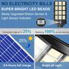 Solar Street Light 8000W 120000 Lumens Outdoor Waterproof LED with Motion Sensor, 7000K Dusk to Dawn, for Parking Lot Yard 1-Pac