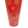 The Online Shop Flower Vase | Big Metal Flower Pot for Corners - for Living Room and Home Decor (Red, 24 Inch)