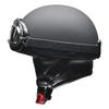 LEAD Half Motorcycle Vintage Matte LL CR-751 Helmet, Black,