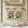 Flower Garden Little Train Bath Towel, Fluffy Absorbent Quick-Dry Towel for Shower