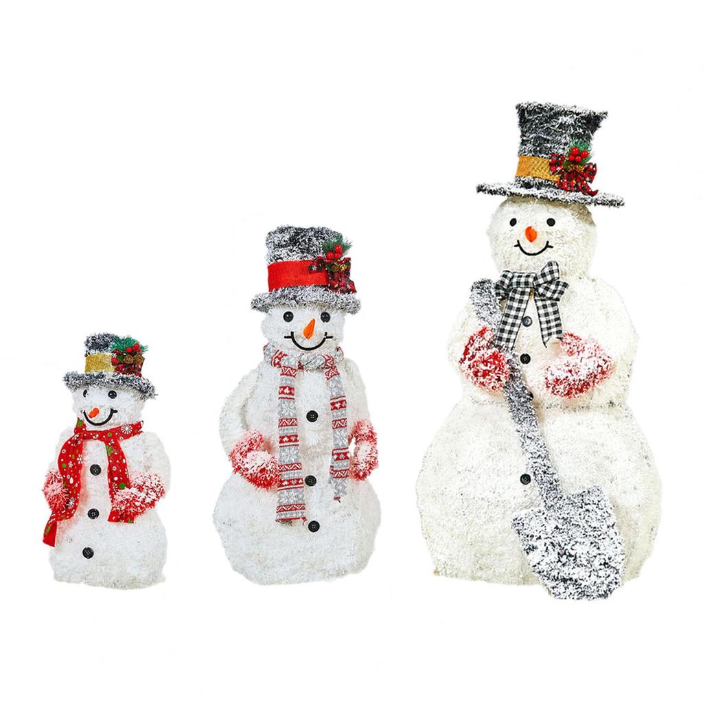 Christmas Figurine Artwork Gift Snowman Statue for Living Room Hotel Desktop 55 cm