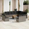VidaXL Garden Lounge Set with Cushions 13 Pcs, Patio Sofas, Patio Furniture Set, Outdoor Furniture, Grey 3224814