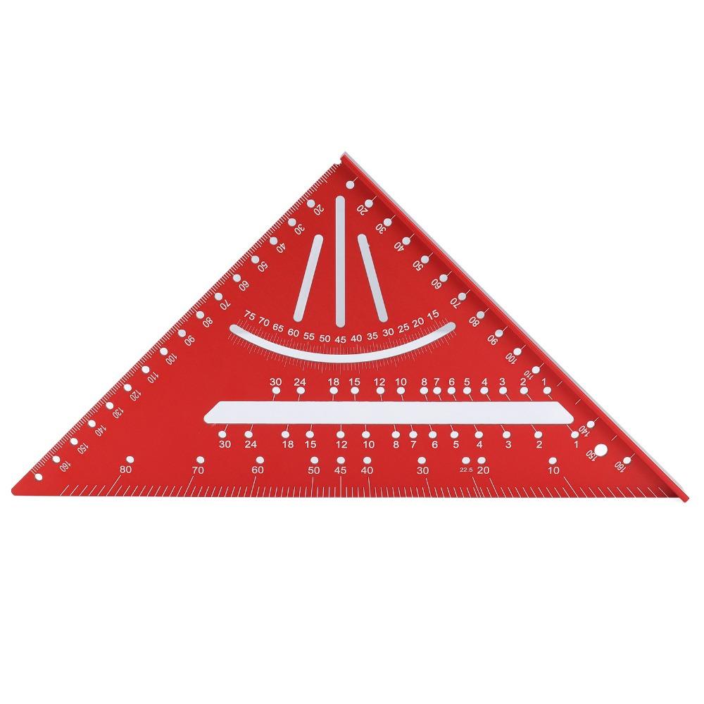 Clear Scales Aluminum Triangle Ruler 90° Right Angle Multi Angle Tool Angle Ruler  Measuring