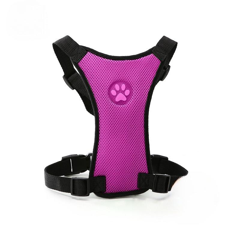 Breathable Mesh Dog Harness Car Automotive Seat Safety Dog Chest Straps Outdoor Training Adjustable Straps Pet Leash With