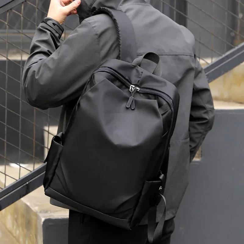 Travel Bag for Man Casual Backpack Men Outdoor Backpack Waterproof Earphone Hole Super Light Anti-theft Partition