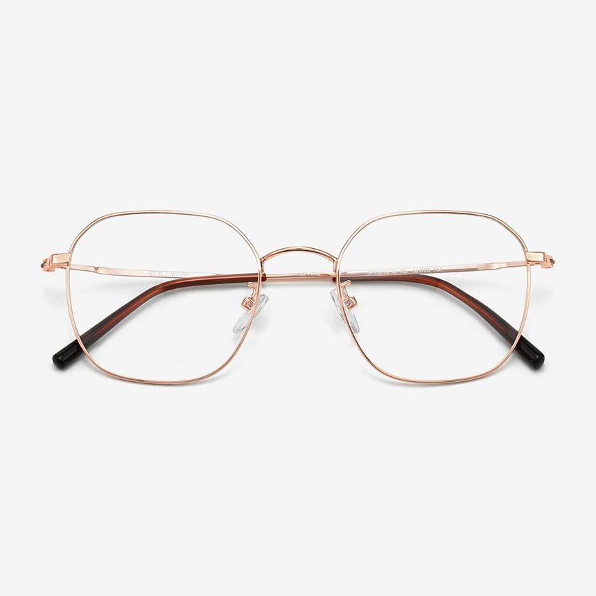 Seutailwokeu Rose Gold Metal Style15 M Rg 52Mm Stylework Eyeglass Frames