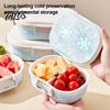 Talos Crisper Box, with Divided Compartments, Leakproof Seal Food Storage Container, for Baby Meals Fruits And Picnic Snacks
