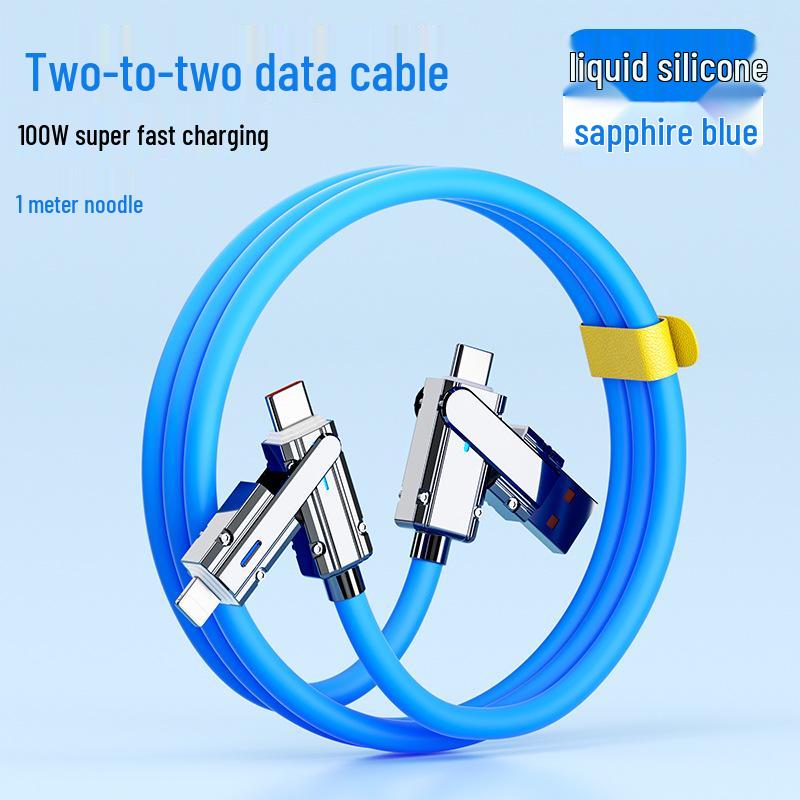 

Механический кабель для быстрой зарядки нескольких устройств: Apple, Huawei, Xiaomi, Oppo, Honor, Type-C