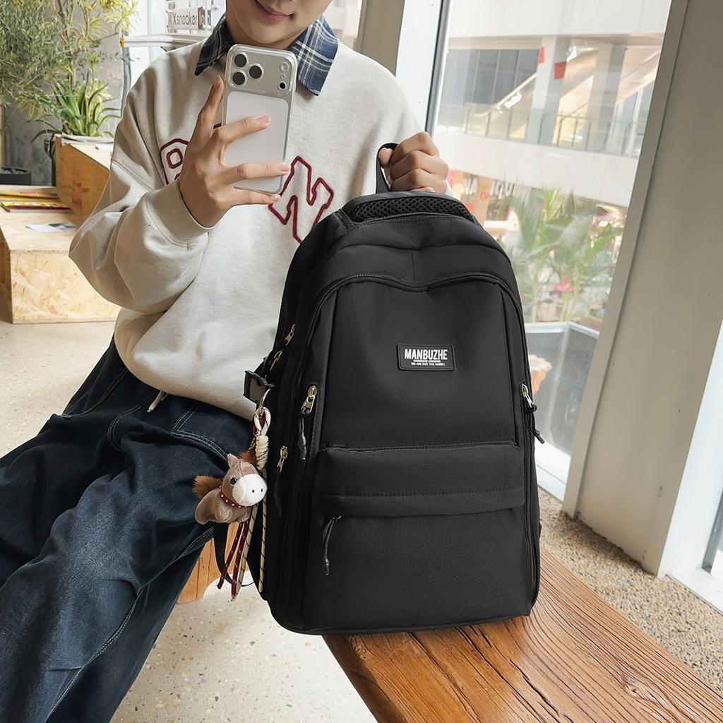 Schoolbag Middle and high school students school bag Large capacity Lightweight durable leisure travel backpack Water-proof nylon sports backpack