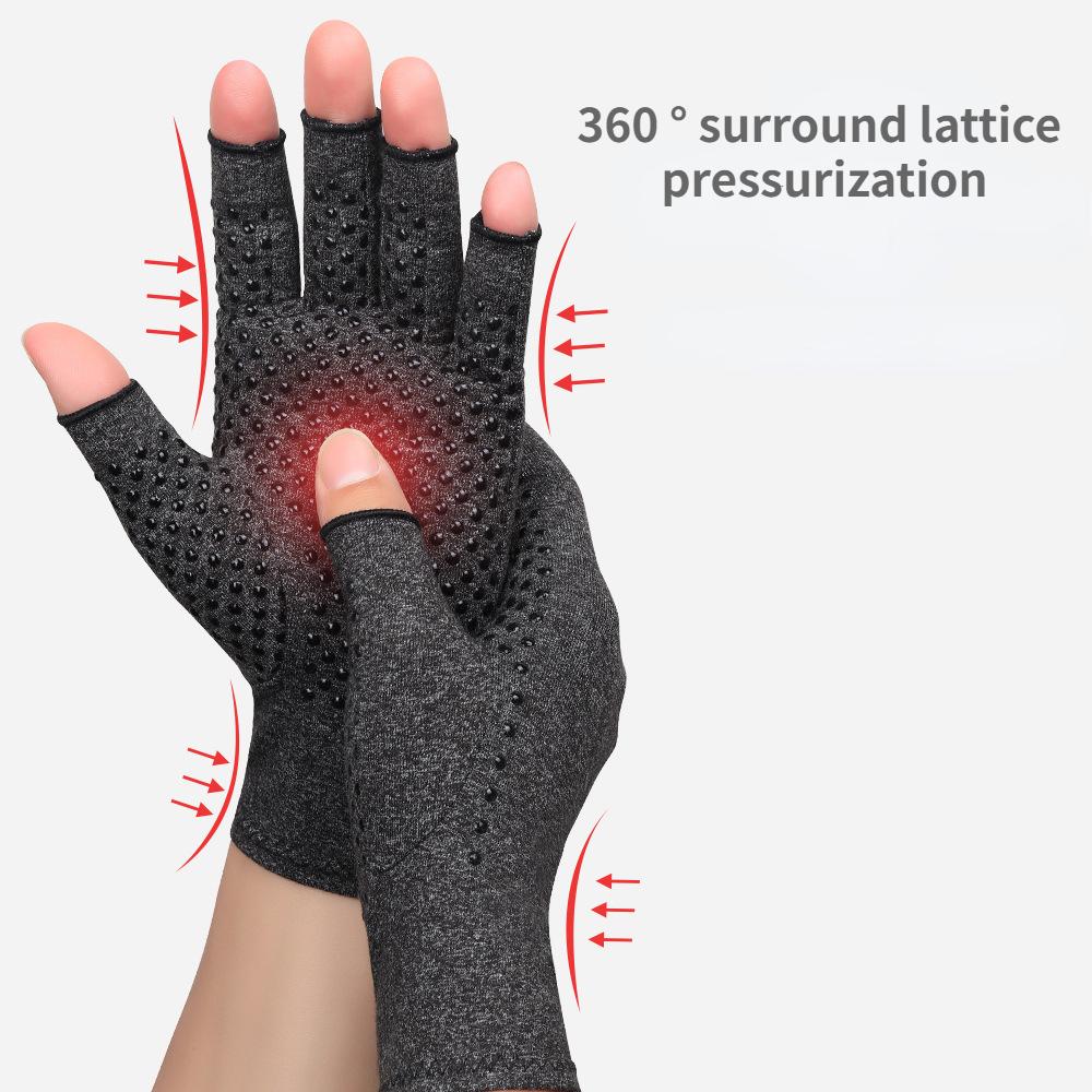 Outdoor Cycling Half Finger Pressure Gloves, Joint Care, Cycling Sports and Fitness Gloves